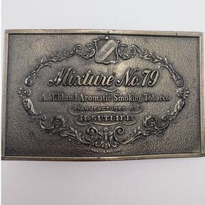 Vintage Mixture No 79 Tabacco Brass Belt Buckle